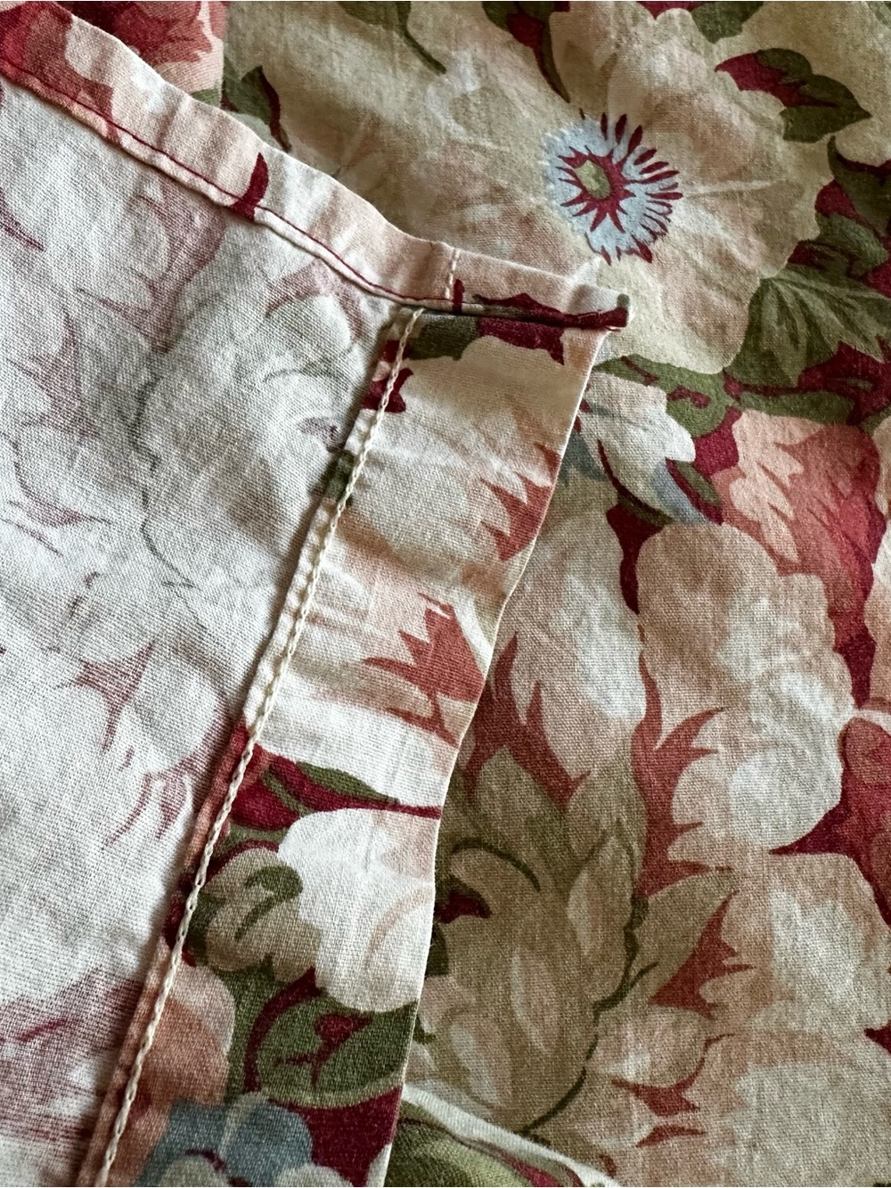 Vintage Ralph Lauren 'floral river sand' full/double flat sheet COTTAGECORE - Picture 4 of 11